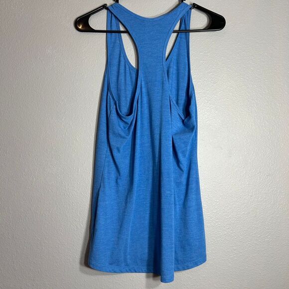 The North Face Never Stop Exploring Racerback Tank Top Athletic Workout Blue M - Picture 2 of 4